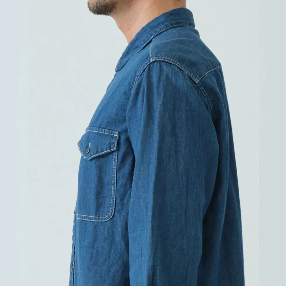 Sage de Cret - Chemise Travail Denim - Bleu