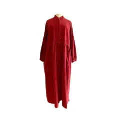 Sarahwear - Robe Farmers en velours côtelé – Rouge