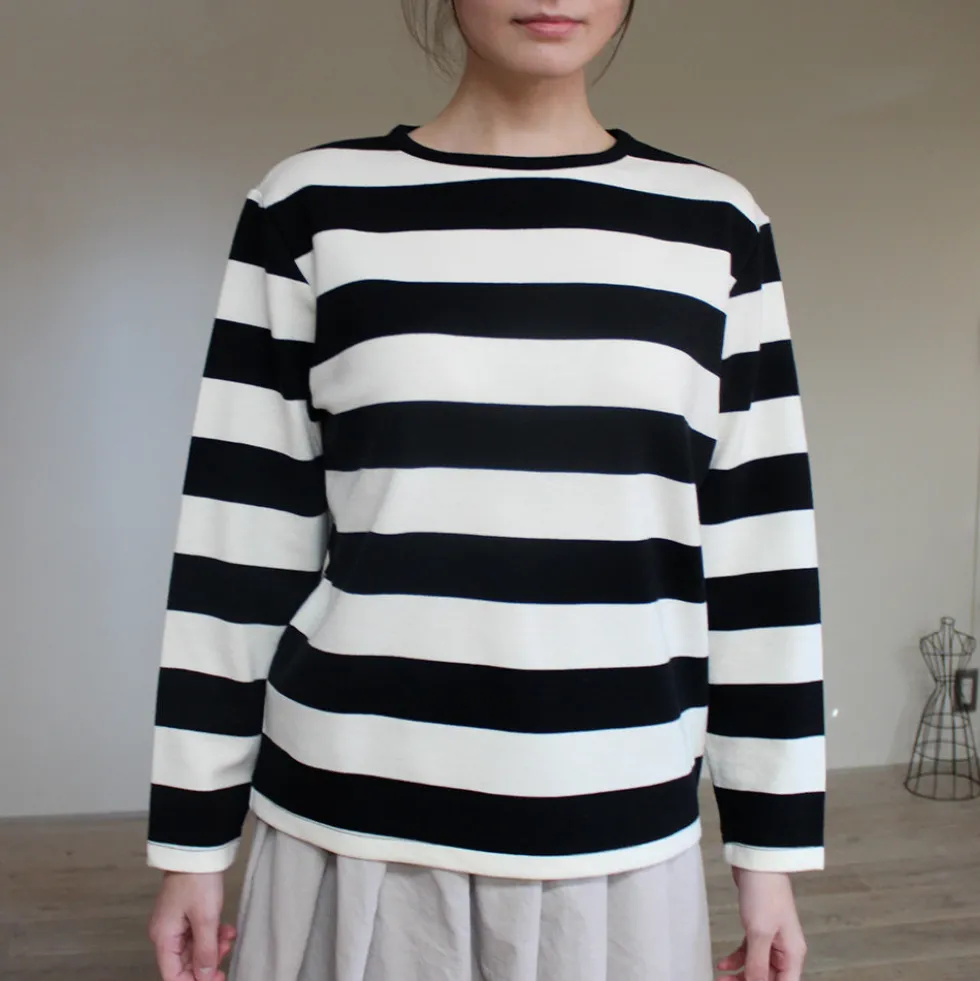 Sarahwear - T-shirt Rayé - Noir & Blanc