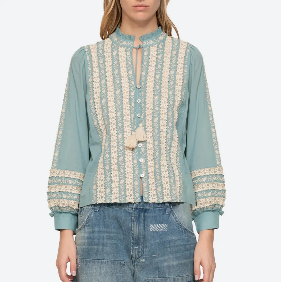 Sea NY - Blouse Kristen - Bleu Ciel