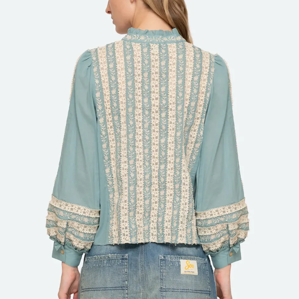 Sea NY - Blouse Kristen - Bleu Ciel