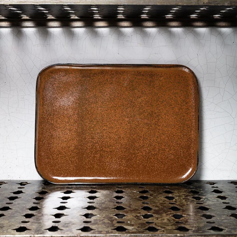 Serax - Assiette plate en grès n°1 - Ocre