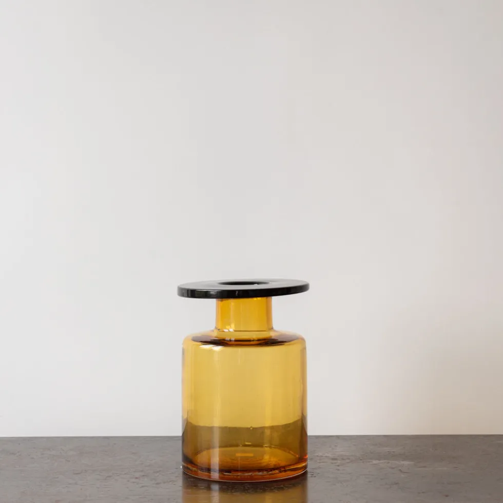 Serax - Vase Wind & Fire - Ambre et Noir