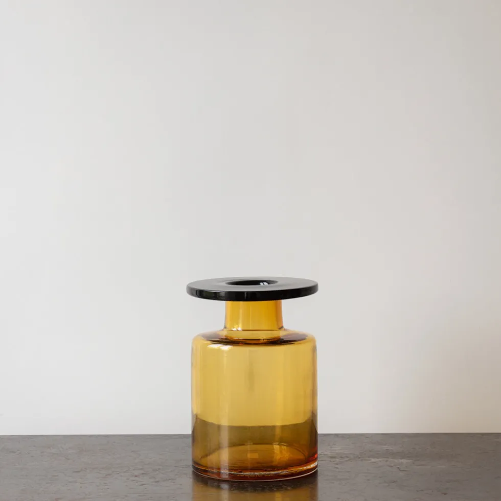 Serax - Vase Wind & Fire - Ambre et Noir