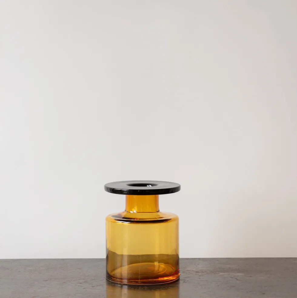 Serax - Vase Wind & Fire - Ambre et Noir