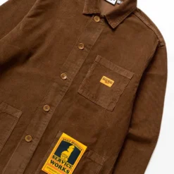 Service Works - Chemise Travail Velours - Marron Bark