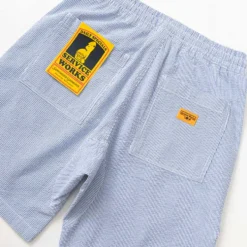 Service Works - Short Chef Seersucker - Bleu à rayures