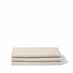 Serviette de bain en lin - Nid d'abeille - Pierre