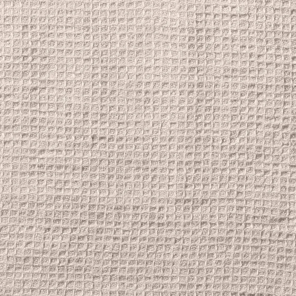 Serviette de bain en lin - Nid d'abeille - Pierre