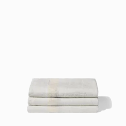 Serviette de bain en lin - Nid d'abeille - Bande Pierre