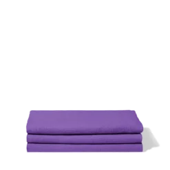 Serviette de bain en lin - Nid d'abeille - Violet Orage