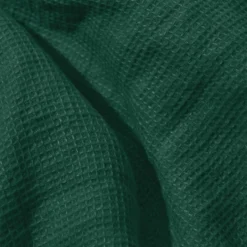 Serviette de bain en lin - Nid d'abeille - Vert Séquoia