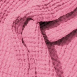 Serviette de bain en lin - Waffle - Rose Garance