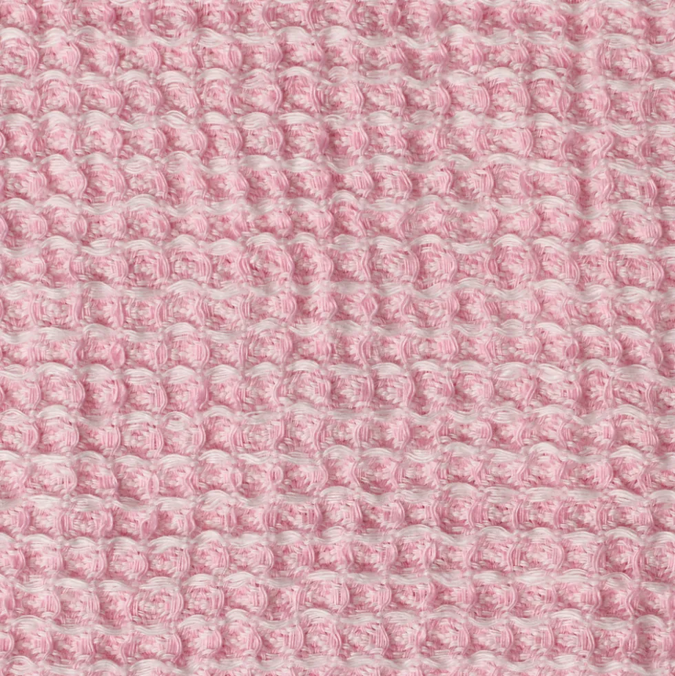 Serviette de bain en lin - Waffle - Rose Granité