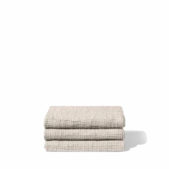 Serviette de bain en lin - Waffle - Pierre