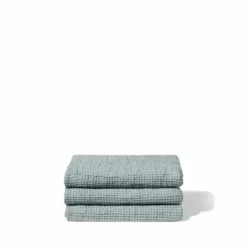 Serviette de bain en lin - Waffle - Gris Vésuve