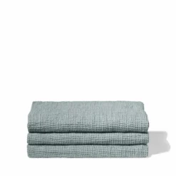Serviette de bain en lin - Waffle - Gris Vésuve