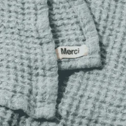 Serviette de bain en lin - Waffle - Gris Vésuve