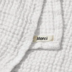 Serviette de bain en lin - Waffle - Blanc Optique