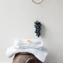 Serviette de bain en lin - Waffle - Blanc Optique