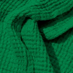 Serviette de bain en lin - Waffle - Vert Potager