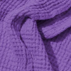 Serviette de bain en lin - Waffle - Violet Orage