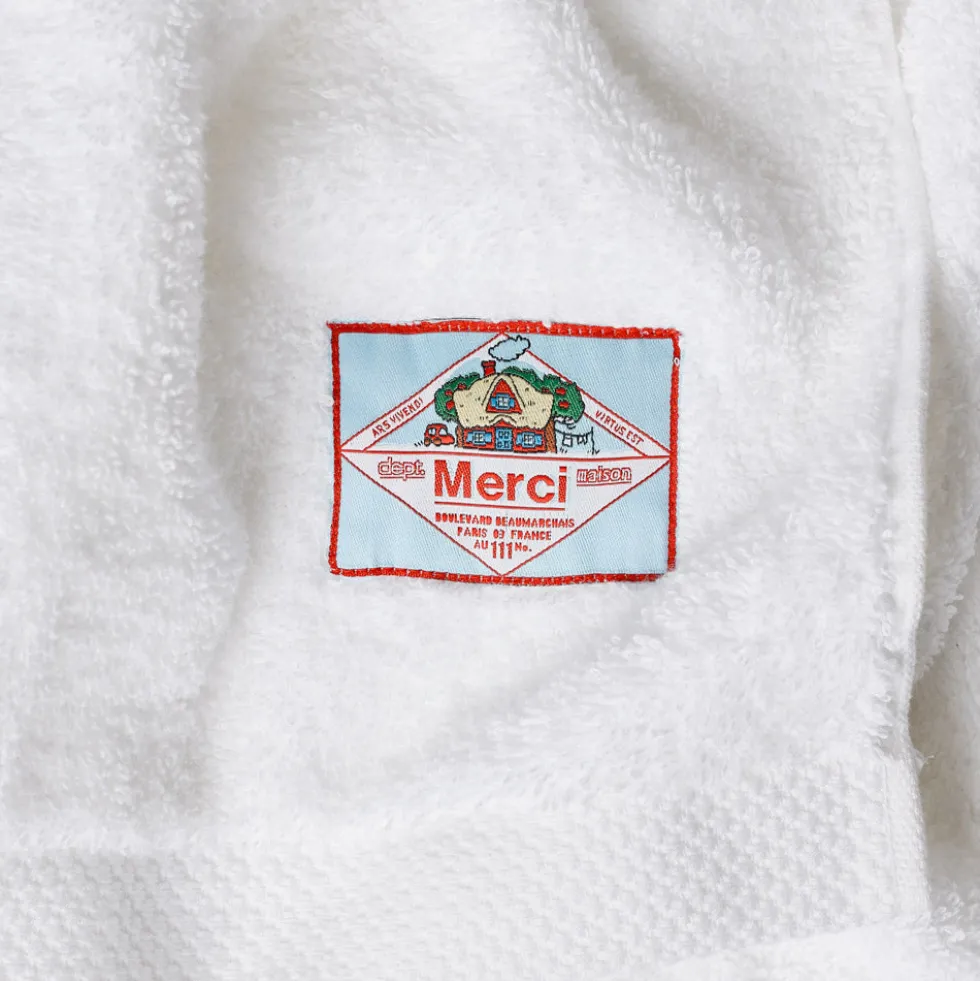 Serviette de bain en éponge - Blanc Brume