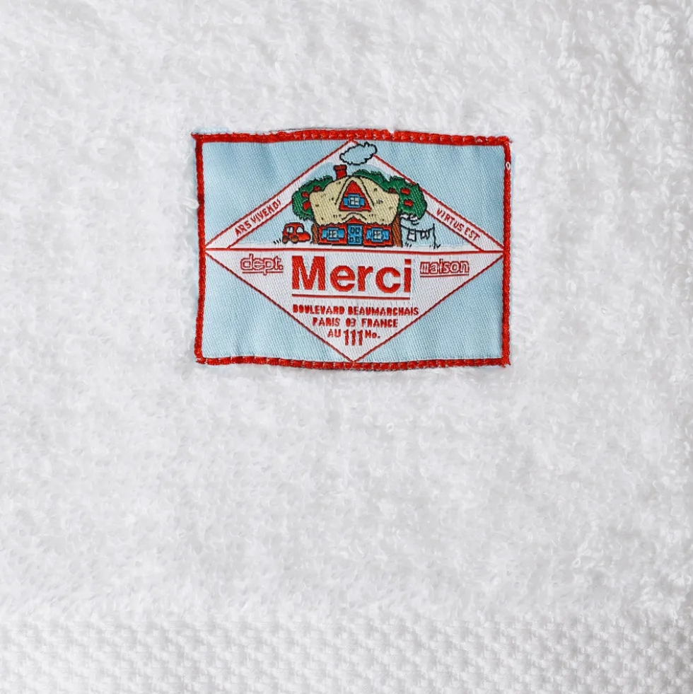 Serviette de bain en éponge - Blanc Brume