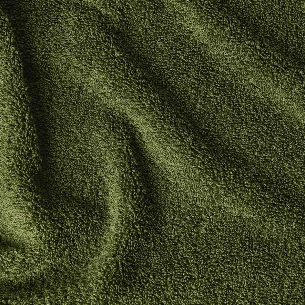 Serviette de bain en éponge - Kaki Ombre