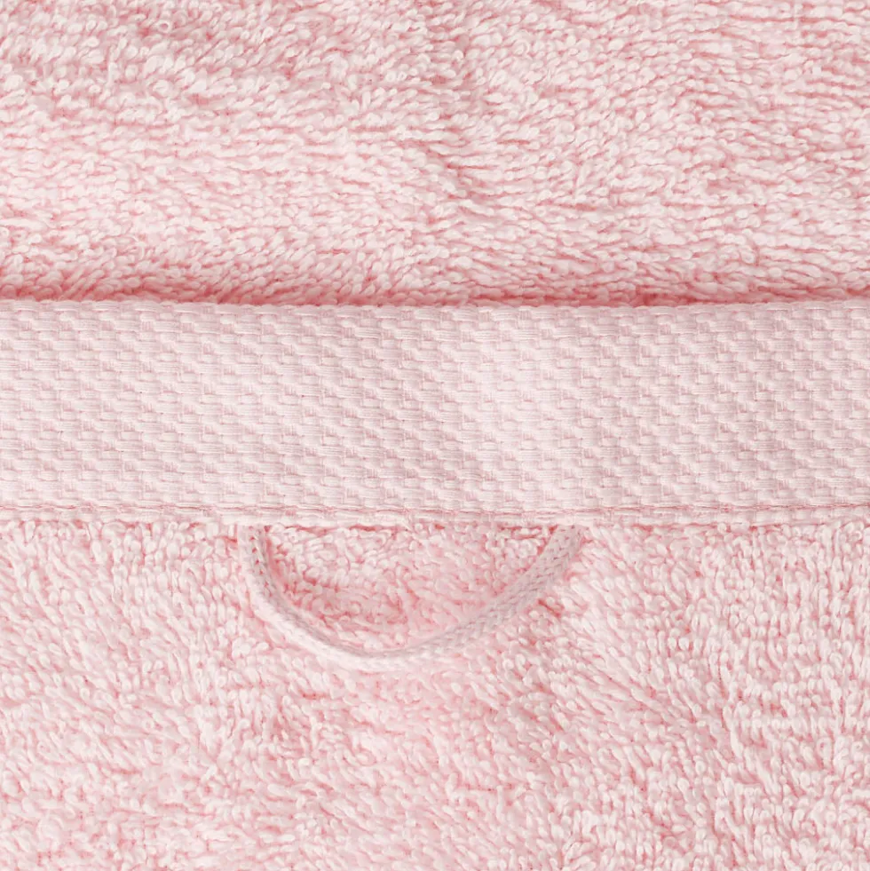 Serviette de bain en éponge - Rose Aube