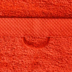 Serviette de bain en éponge - Rouge Soir