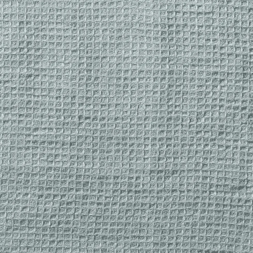 Serviette de bain invité en lin - Nid d'abeille - Gris Vésuve