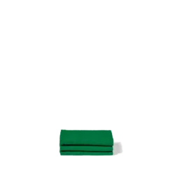 Serviette de bain invité en lin - Nid d'abeille - Vert Potager