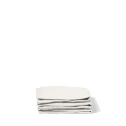 Serviette de table en lin lavé - Blanc Coquillage