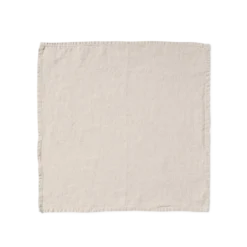 Serviette de table en lin lavé - Pierre
