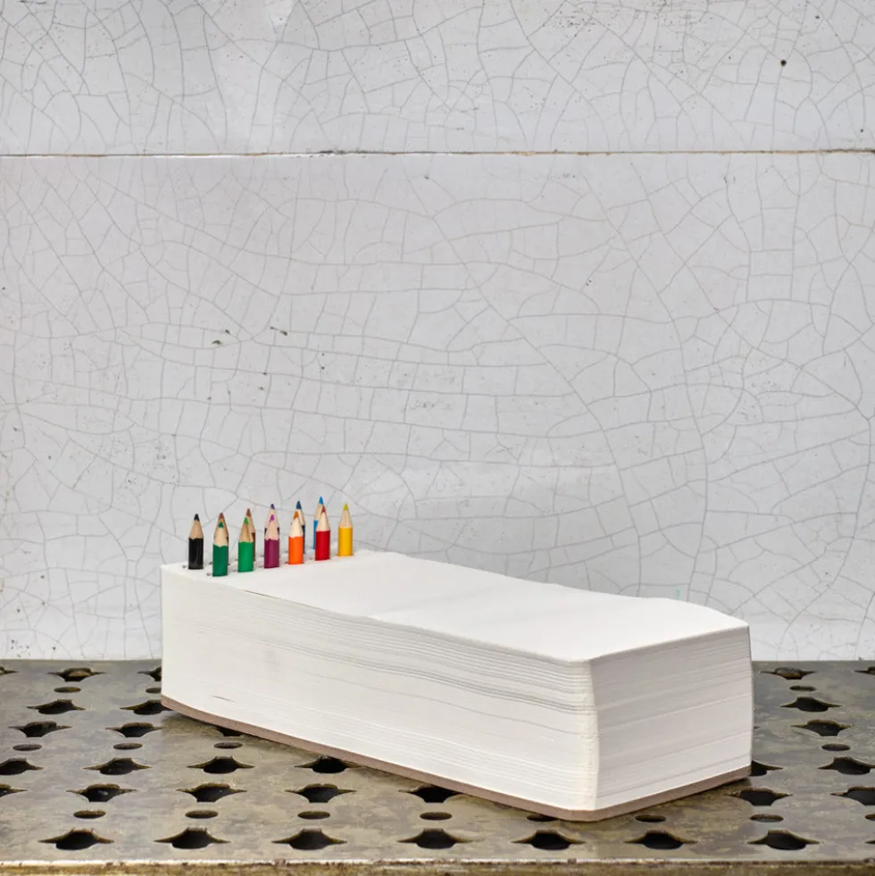 Set - bloc à dessin et crayons de couleurs