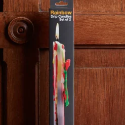 Set 2 bougies - Drip Arc-en-ciel
