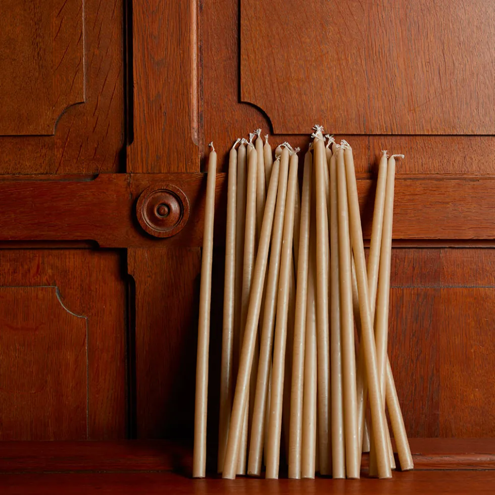 Set de 25 bougies fines - Lin