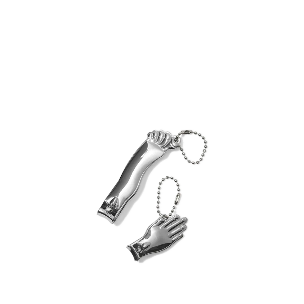 Set de 2 coupe-ongles pour mains et pieds - Argenté