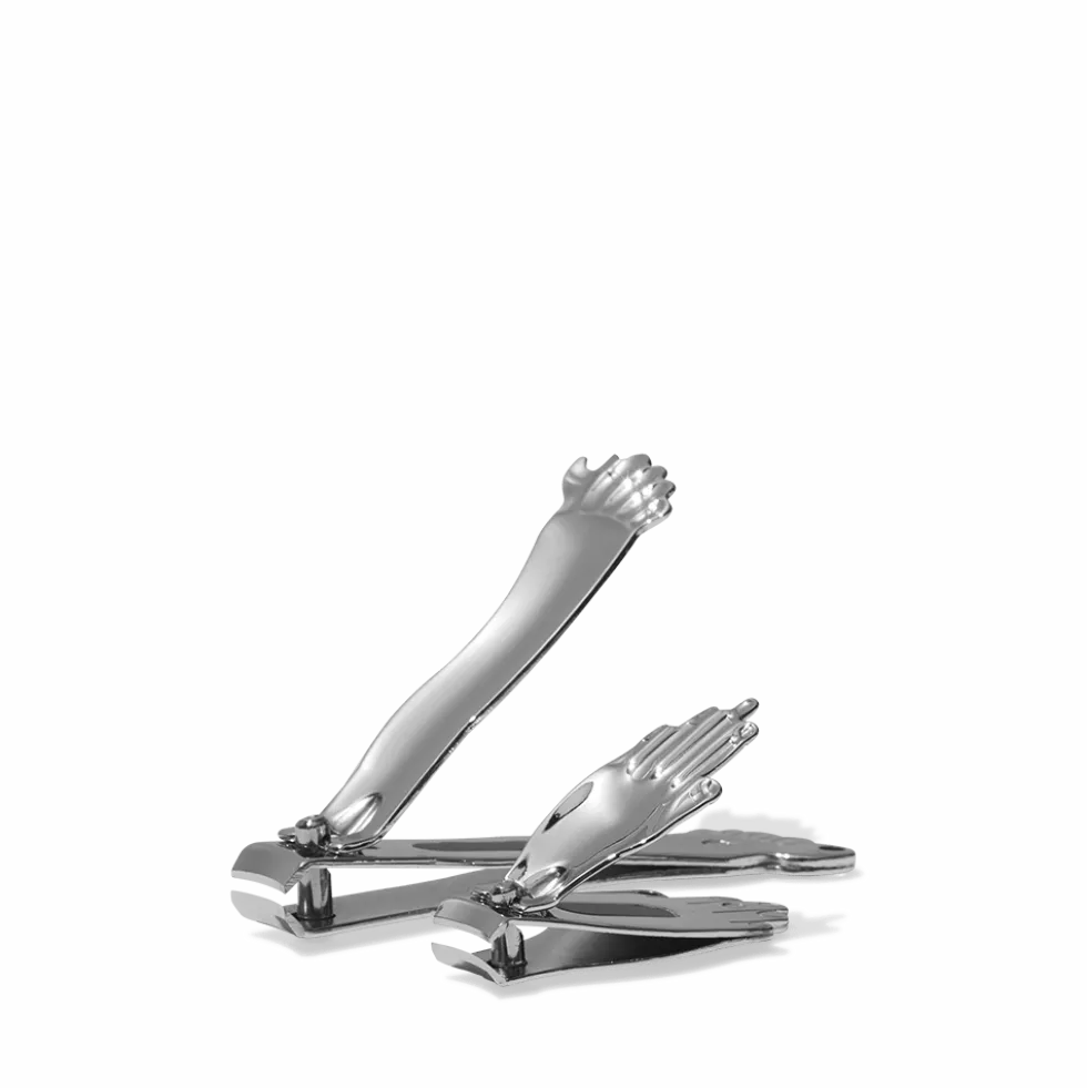 Set de 2 coupe-ongles pour mains et pieds - Argenté