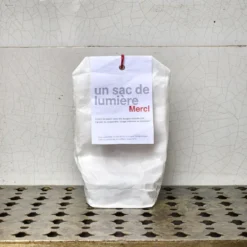 Set de 4 lanternes en papier - Blanc et argenté