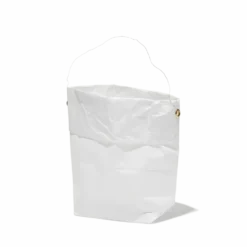 Set de 4 lanternes en papier - Blanc et or
