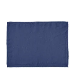 Set de table en lin lavé - Bleu Pacifique