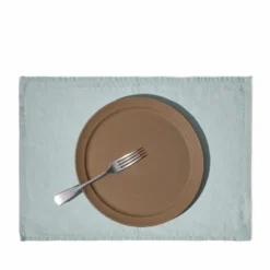 Set de table en lin lavé - Gris Vésuve