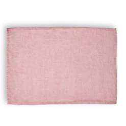 Set de table en lin lavé - Rose Granité