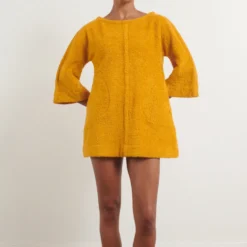 Simone Fan - Robe The Mini Dress - Jaune
