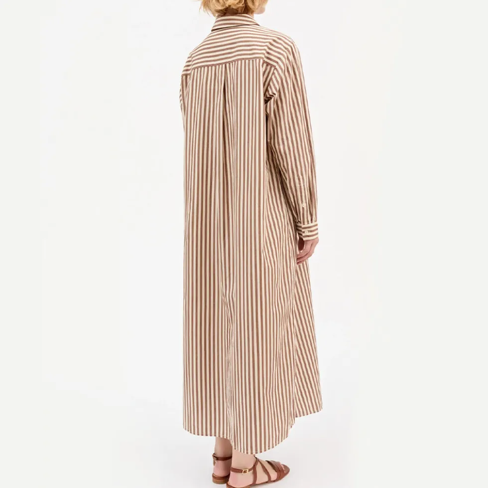 Skall Studio - Robe Chemise Leigh - Marron & Ecru
