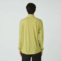 Snow Peak - Pull Demi-zip Laine - Vert Clair