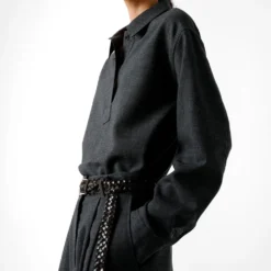 Studio Nicholson - Chemise Pinole - Ardoise Mélangée