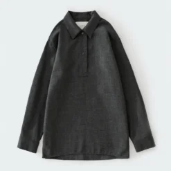 Studio Nicholson - Chemise Pinole - Ardoise Mélangée